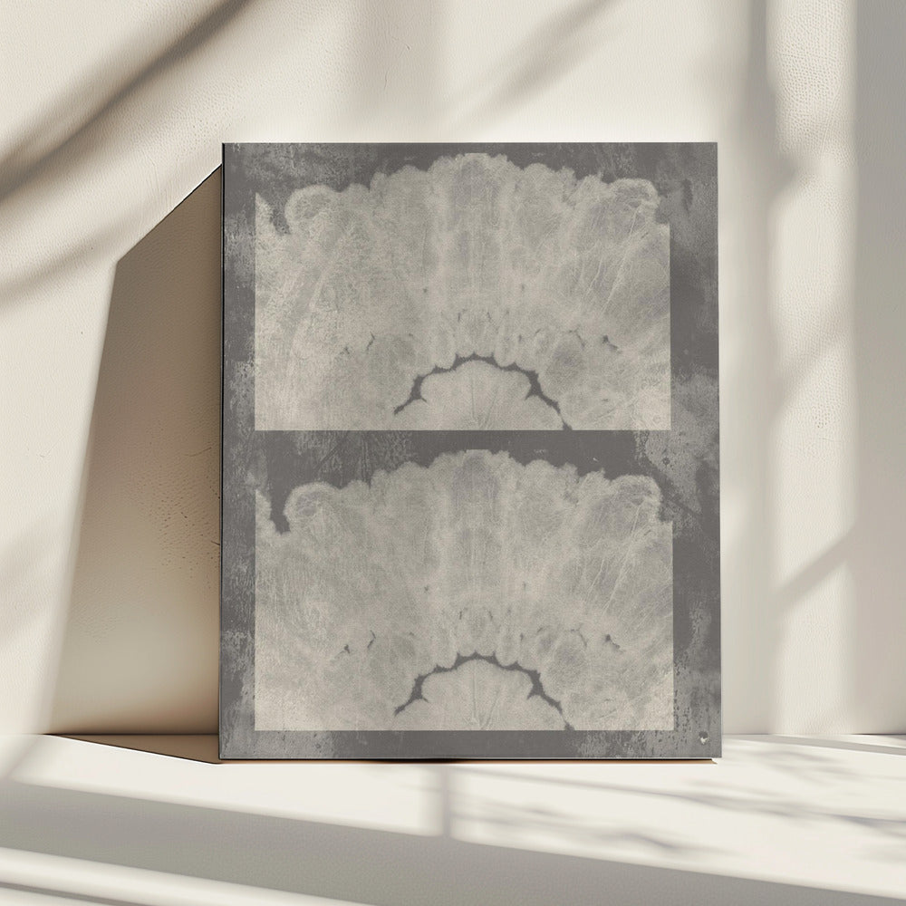 Batik Traces – Neutral Abstract in Taupe and White | Canvas