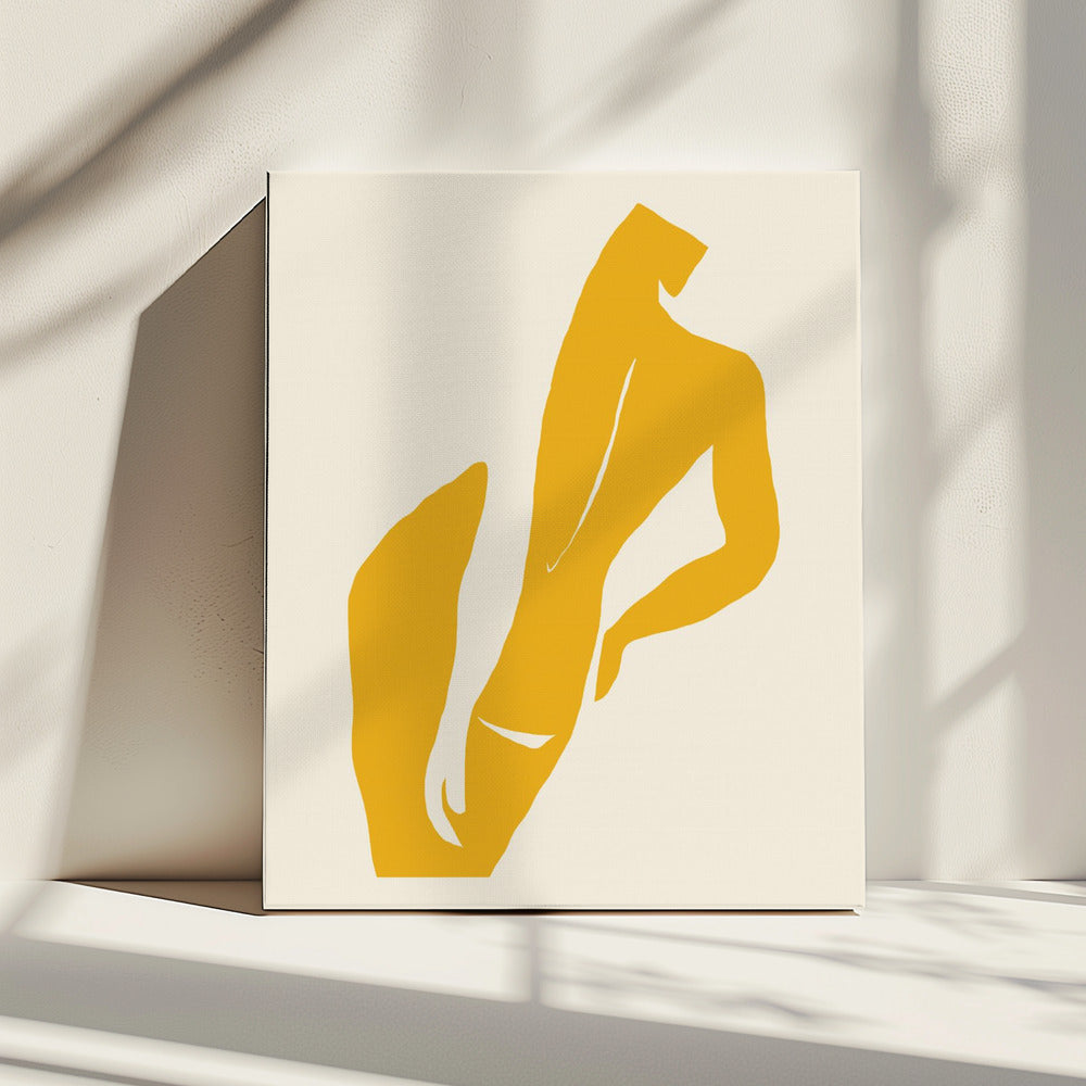 Goldene Silhouette | Leinwand