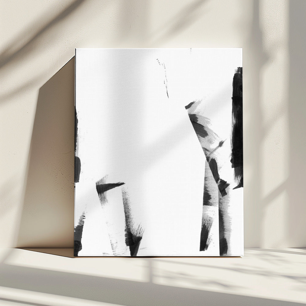 Minimal Black and White Abstract 3 | Canvas