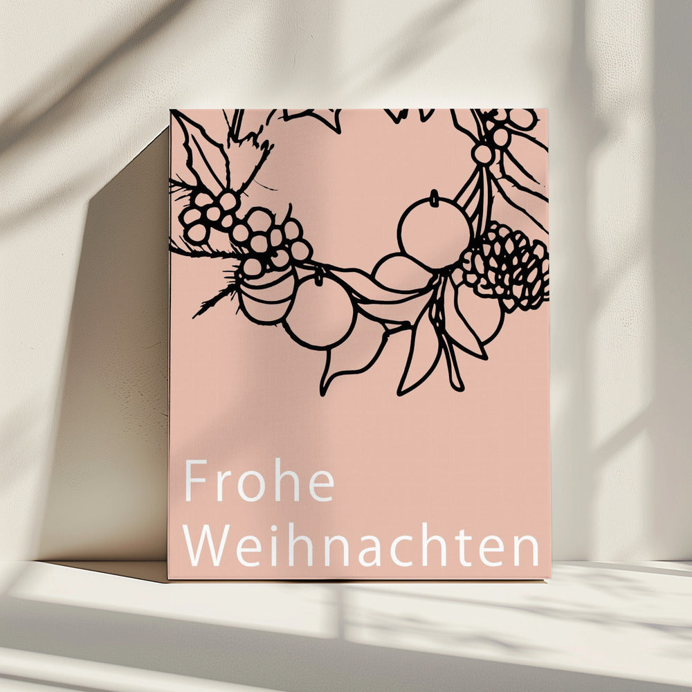 Bows and Baubles: Frohe Weihnachten Christmas | Canvas