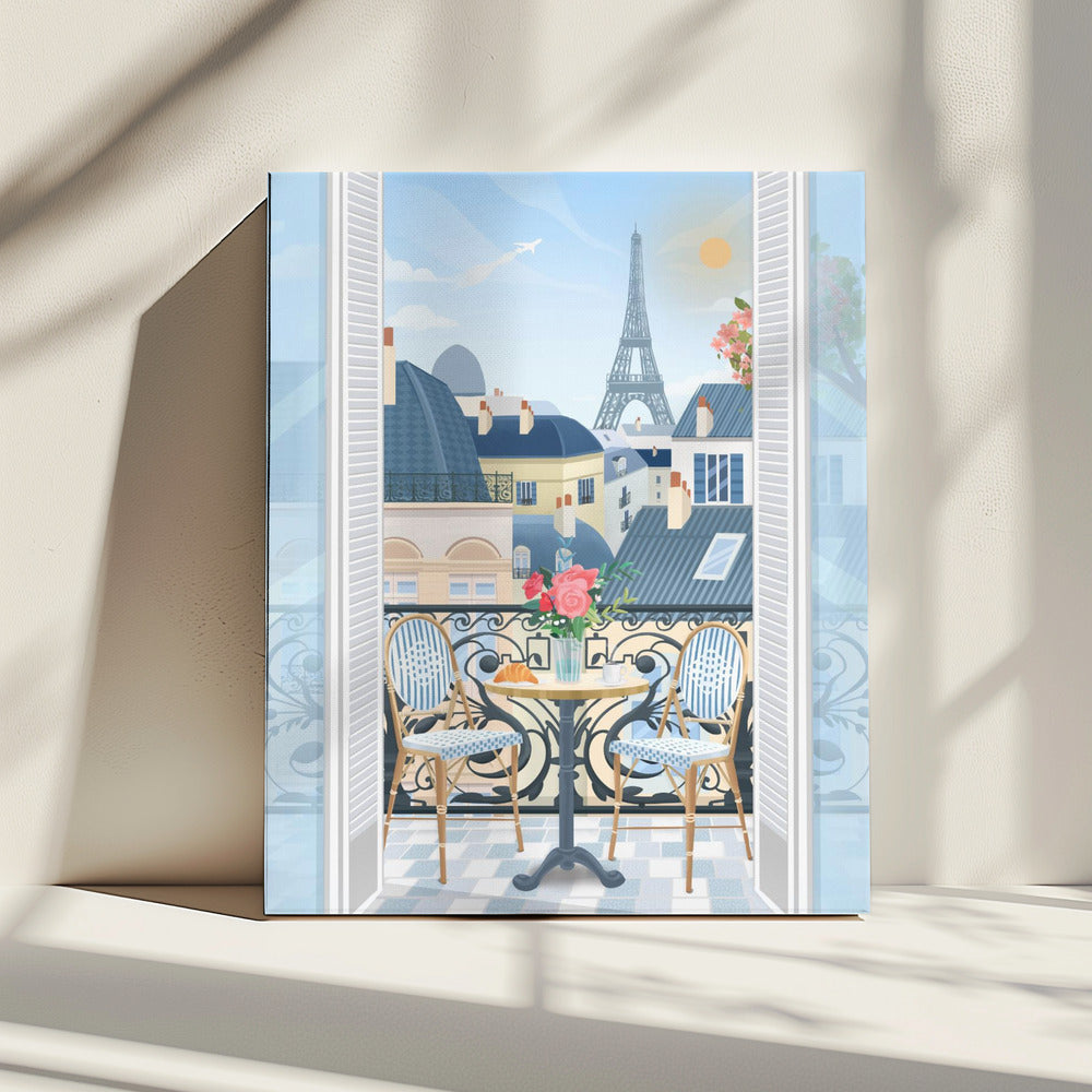 Pariser Terrasse | Leinwand