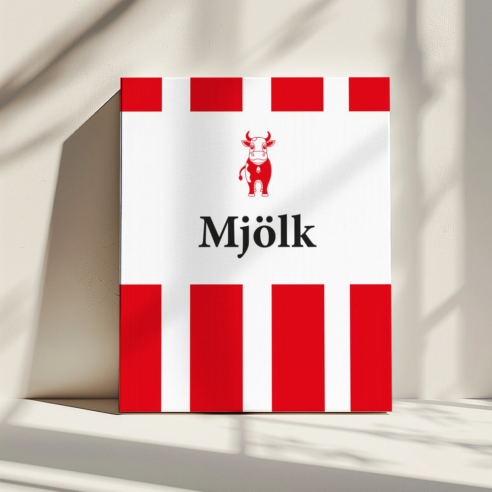 Mjölk Röd | Leinwand