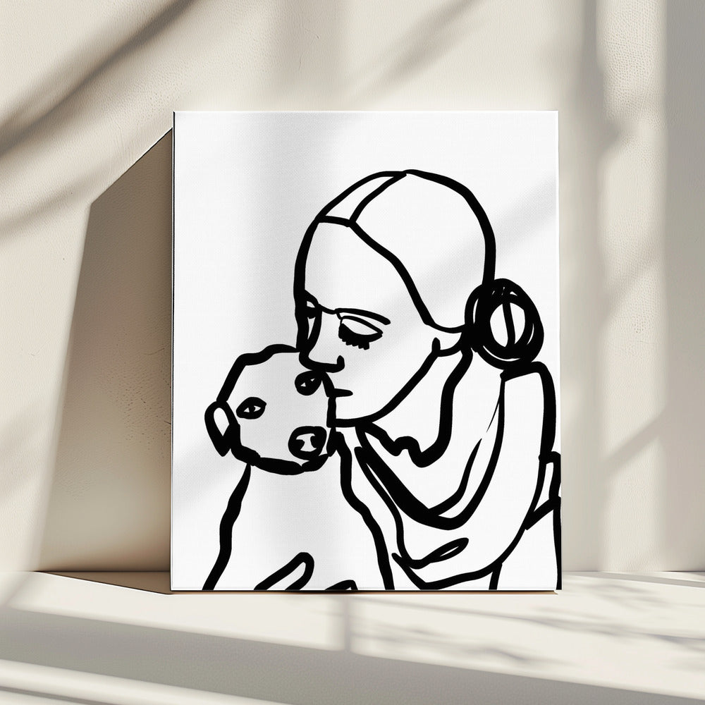Hunde lieben | Leinwand
