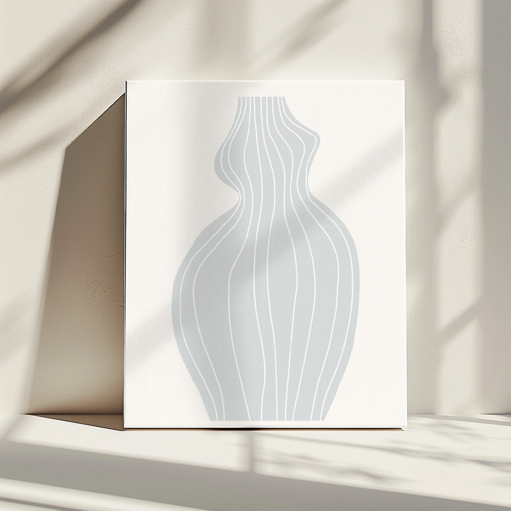 Graue Vase | Leinwand