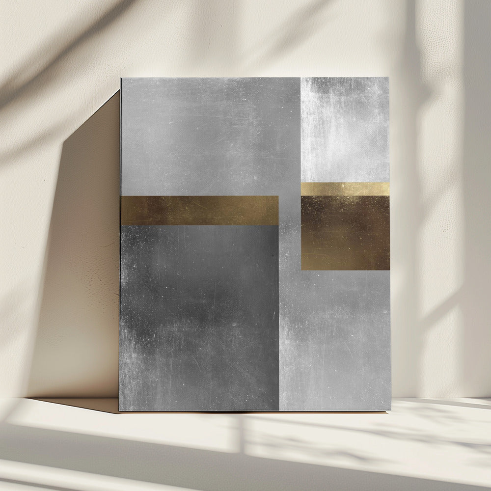 Gold- und Silbertexturen 6 | Leinwand