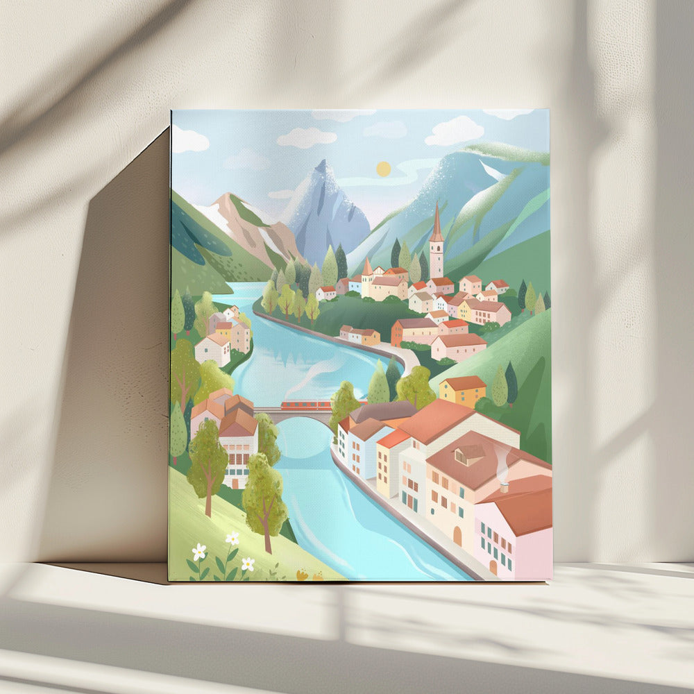 Schweizer Alpen | Leinwand