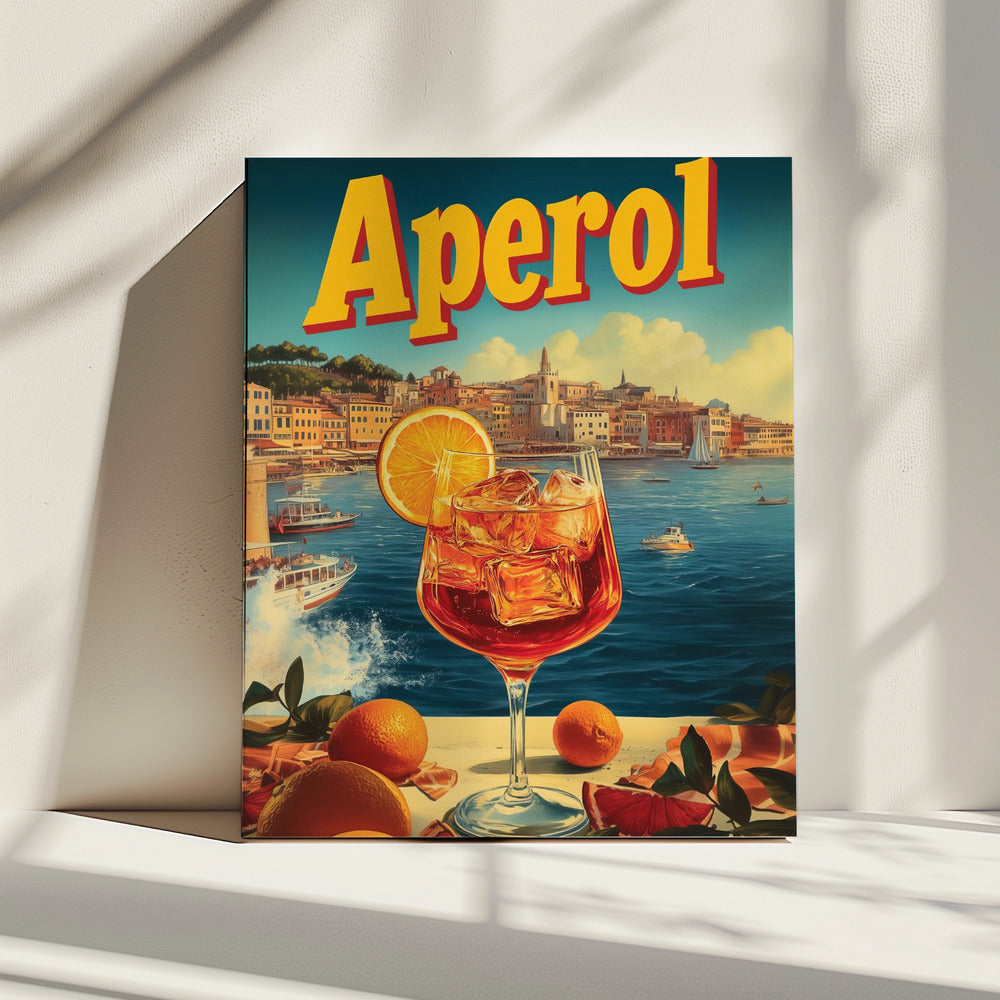 Aperol Vintage Werbung | Leinwand