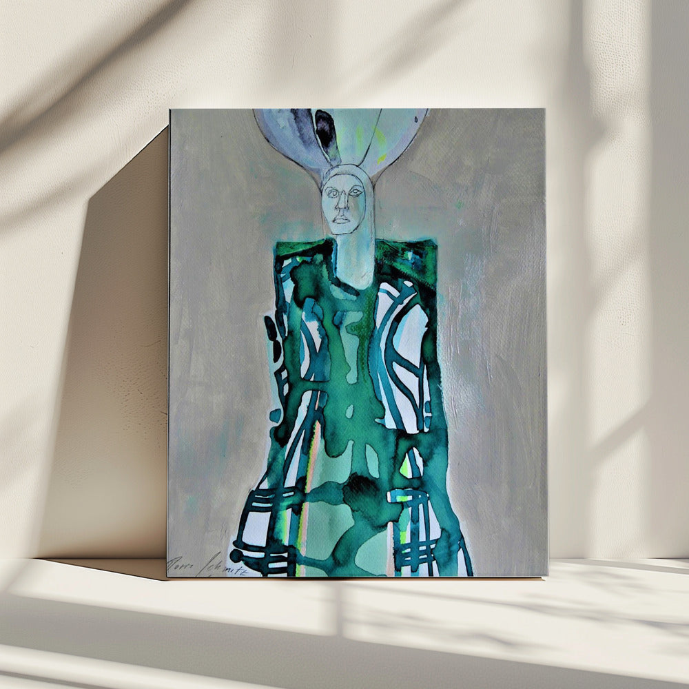 Tartan Frau | Leinwand