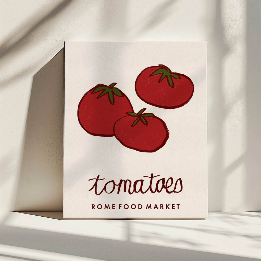 Food Art - Tomaten Rom Lebensmittelmarkt | Leinwand