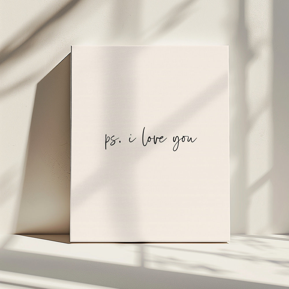 Ps. Ich liebe dich | Leinwand