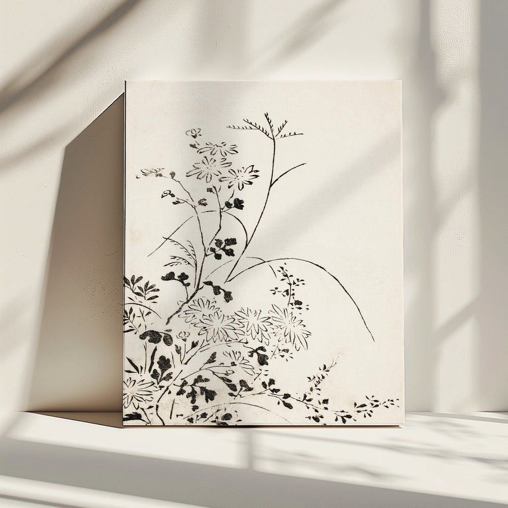 Herbstblumen und Gräser (1762) | Leinwand