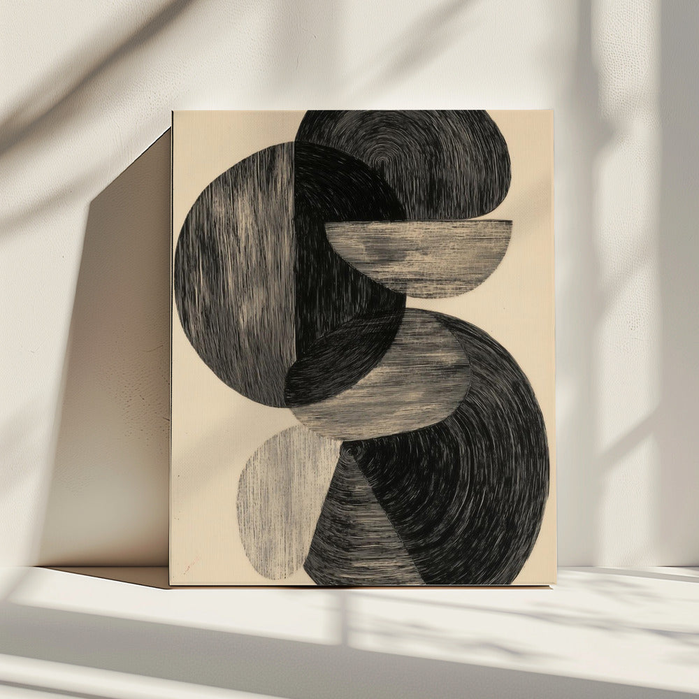 Schwarzes Freeform | Leinwand