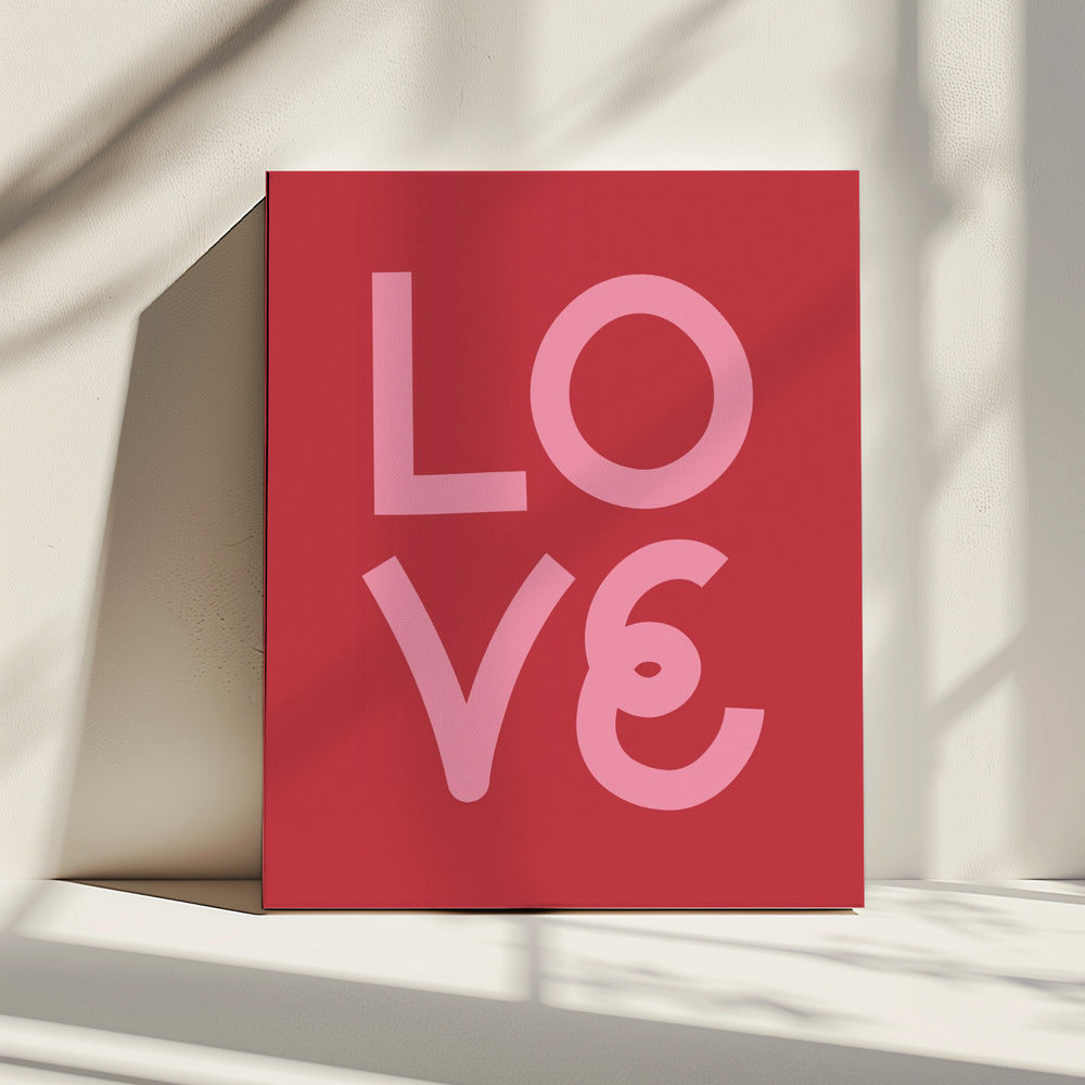 Liebe Rot | Leinwand