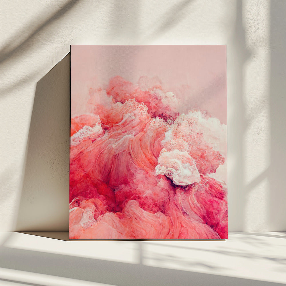 Purpurrote Wellen | Leinwand