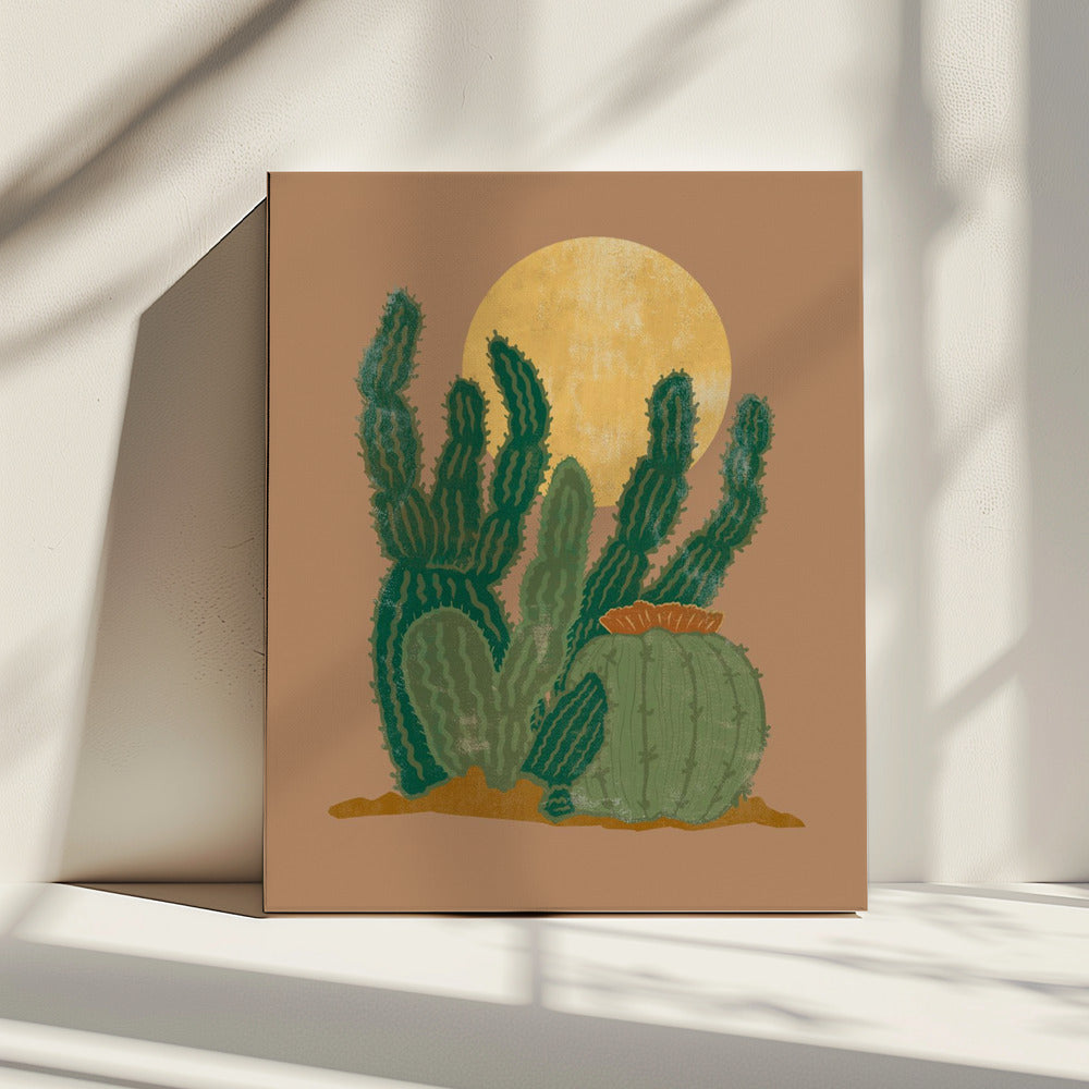 Moderner Americana Kaktus | Leinwand