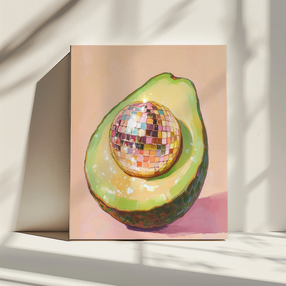 Disco-Avocado-Genuss | Leinwand