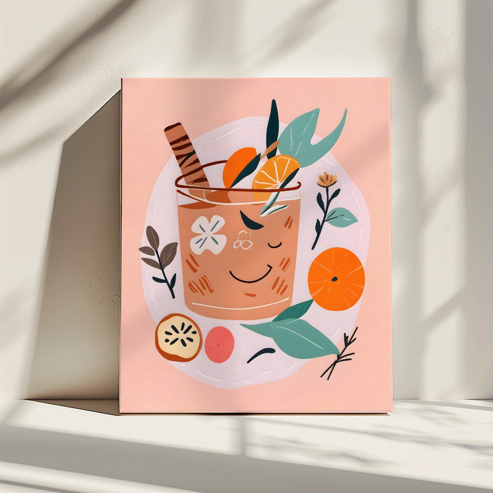 Zimt-Orangen-Cocktail | Leinwand