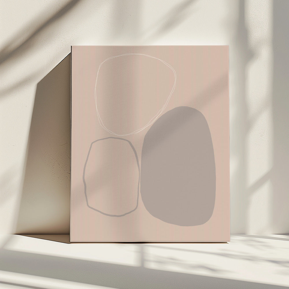 Weiche geometrische Drift | Leinwand