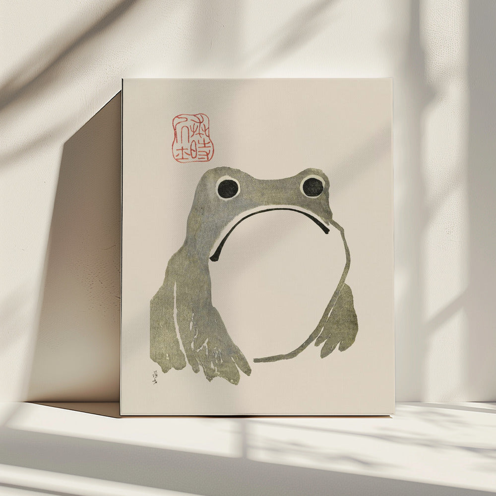 Mürrischer Frosch I Original | Leinwand