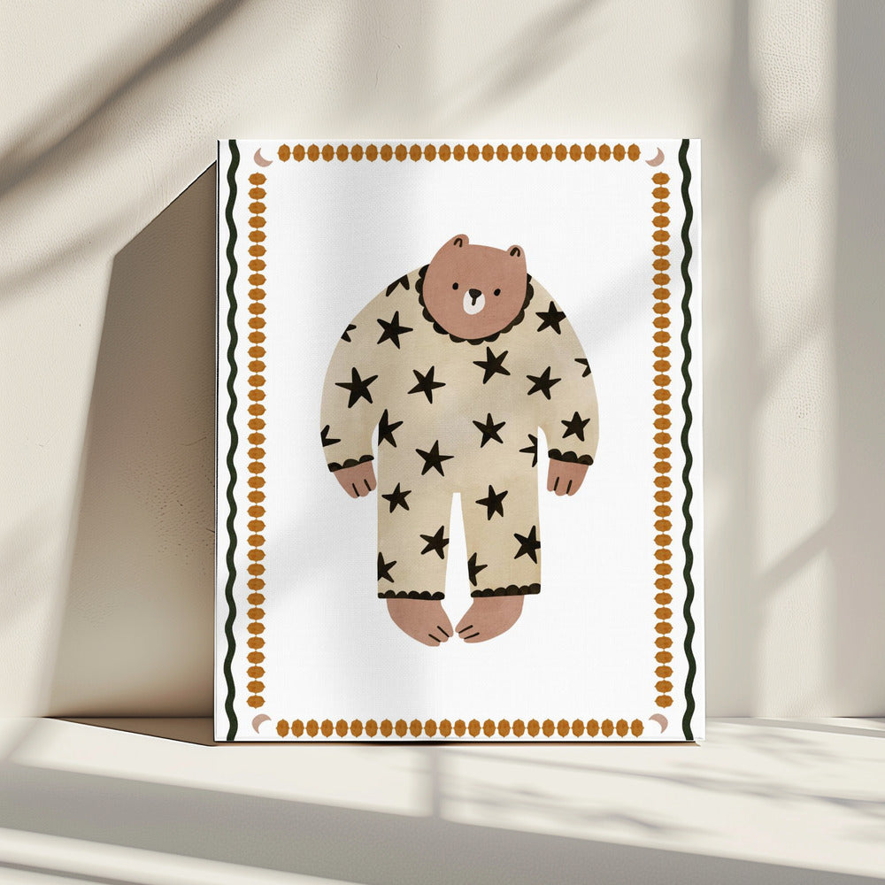Sternenpyjamabär | Leinwand