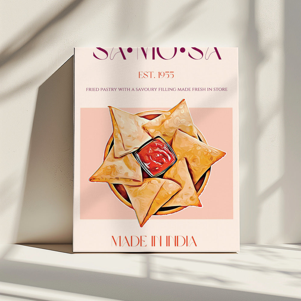 Indische frittierte Samosas | Leinwand