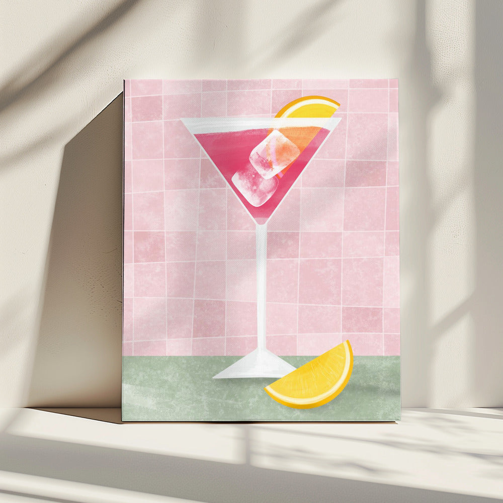 Rosa Cocktail | Leinwand