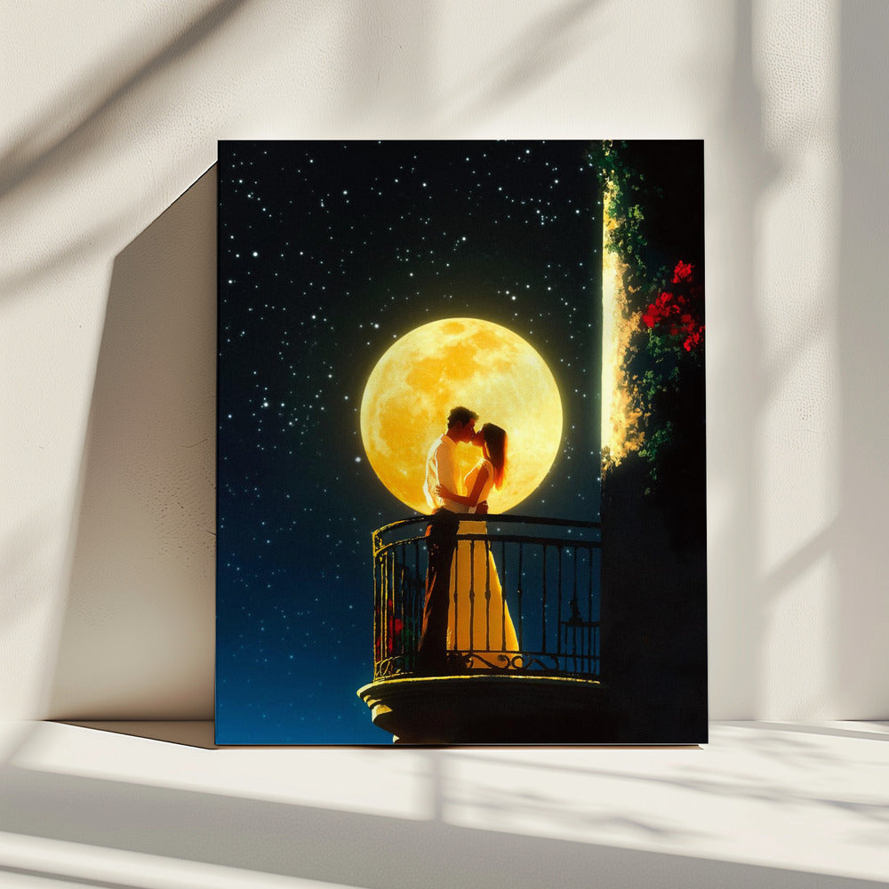 Liebe unter dem Mond | Leinwand
