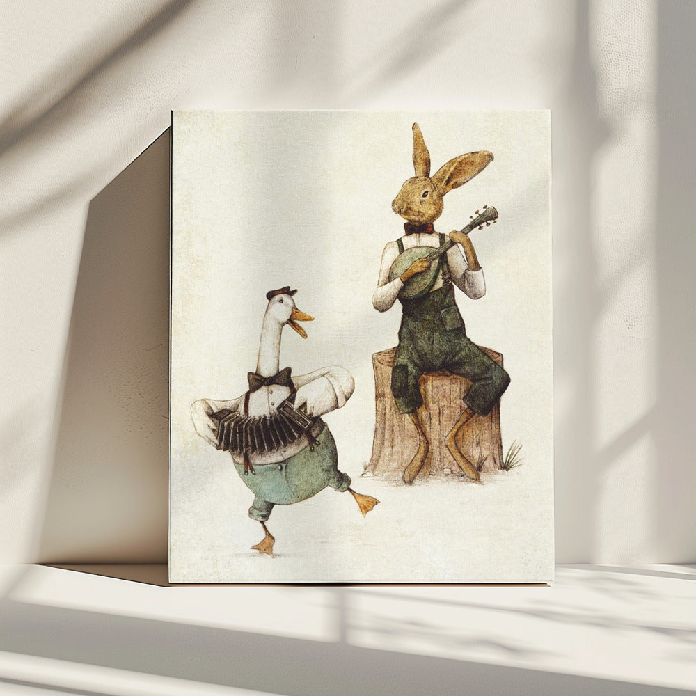 Gefiederte &amp; pelzige Harmonie | Leinwand