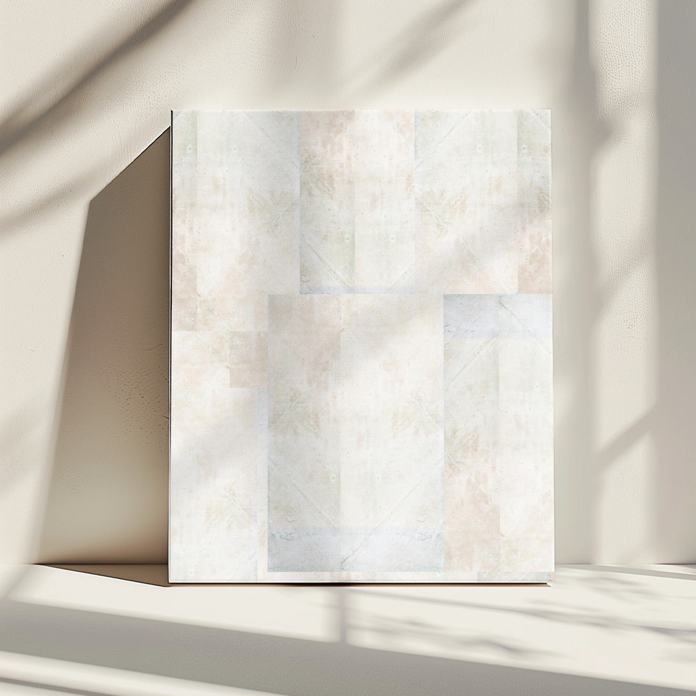 Weiches abstraktes geometrisches Muster | Leinwand