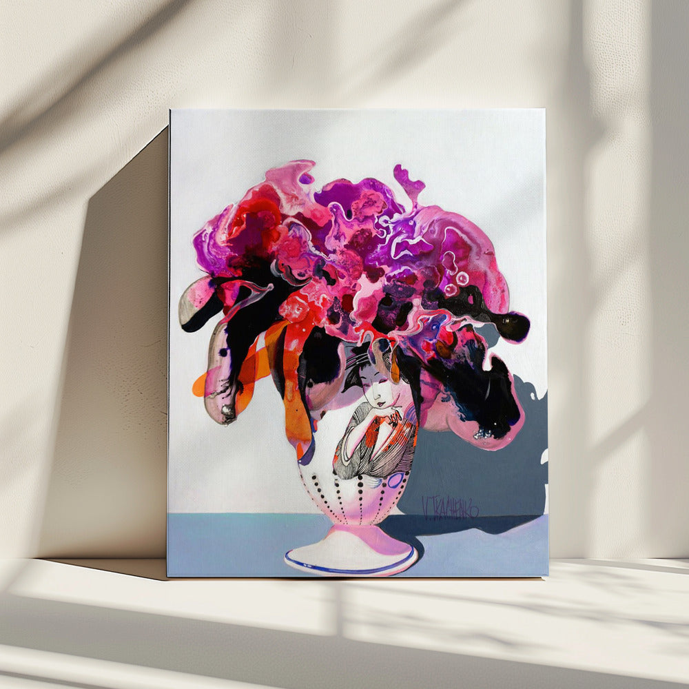 Blumenstrauß in einer Vase | Leinwand