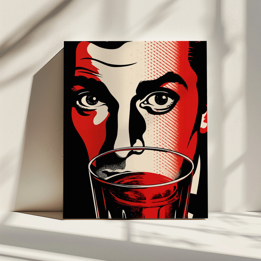 A Man with Intense Eyes | Canvas