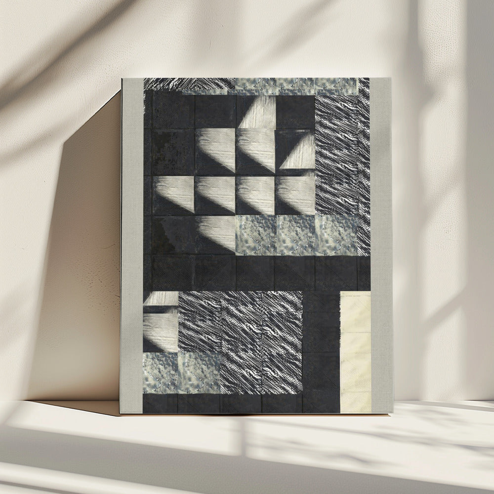Geometrische Muster und strukturierte Fliesen | Leinwand