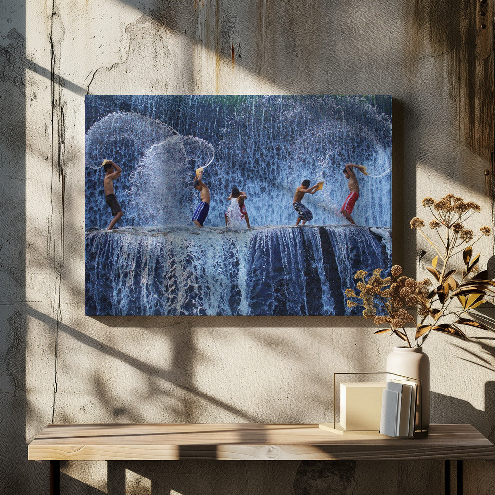 Mit Spritzern spielen | Leinwand
