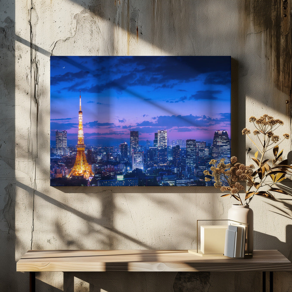 Tokio Nachtansicht | Leinwand