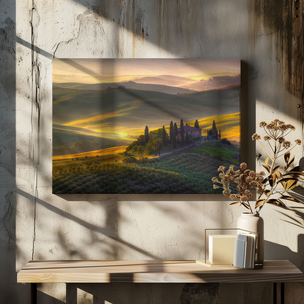 Von Grün und Gold | Leinwand