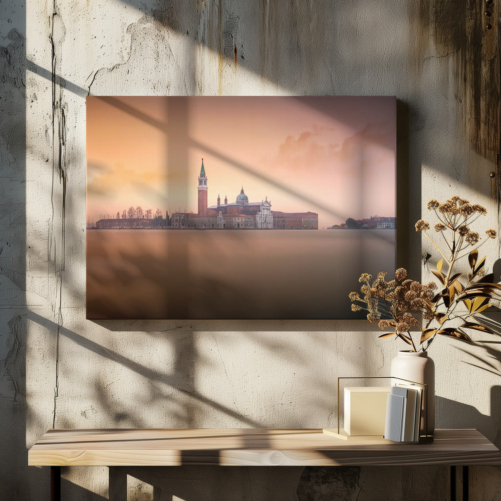 Venedig rosa Sonnenaufgang | Leinwand