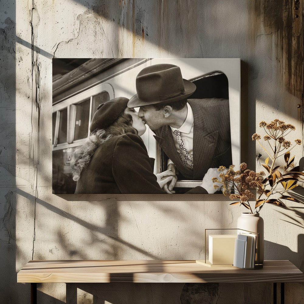 Der Abschiedskuss | Leinwand