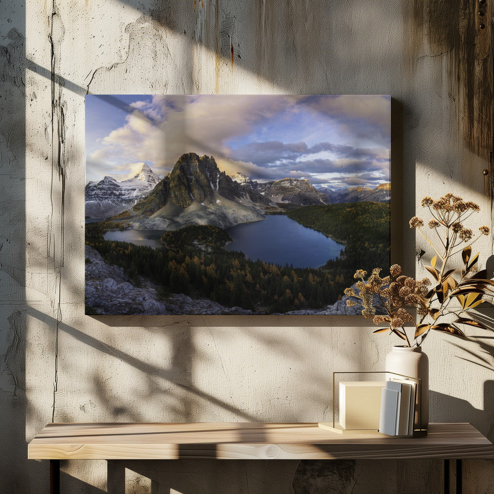 Sonnenaufgang am Mount Assiniboine | Leinwand
