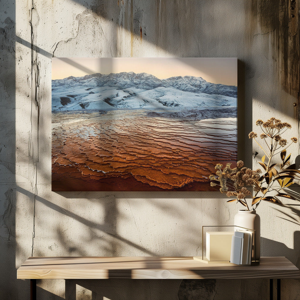 Badab-e Surt Textur | Leinwand