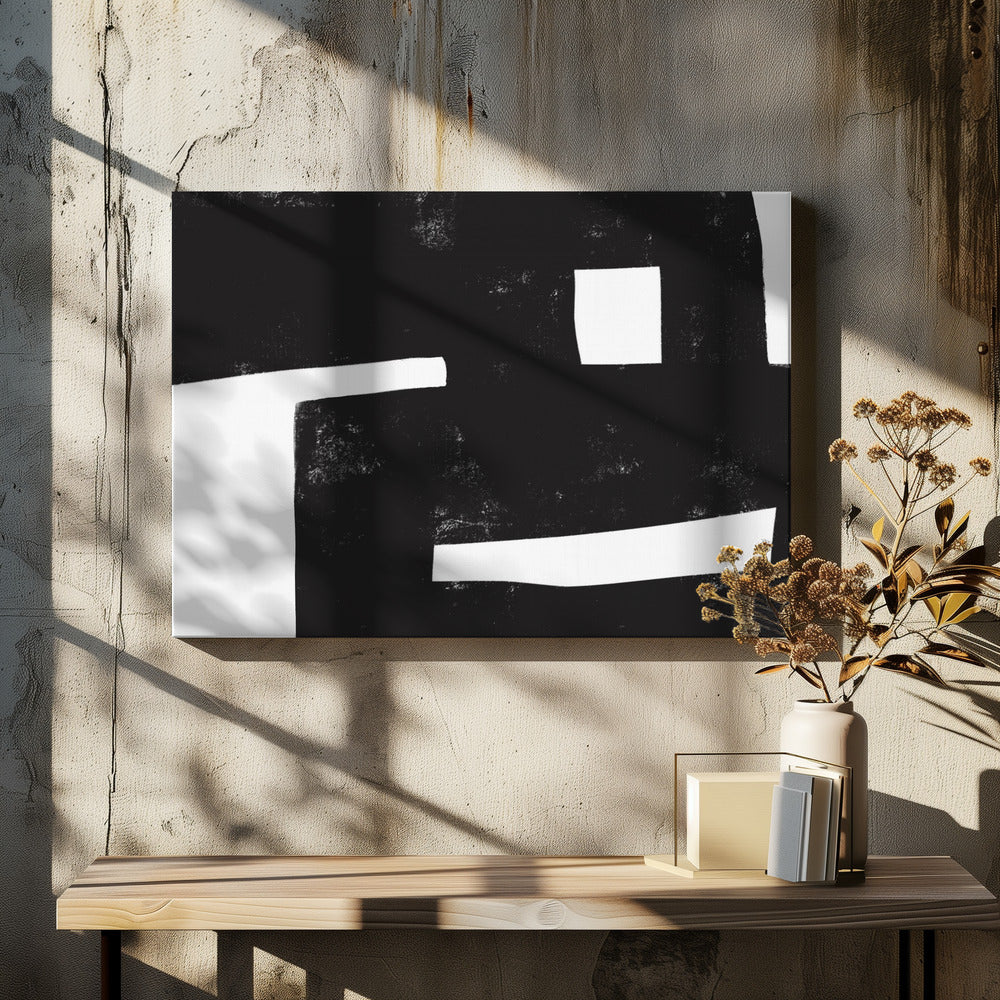 Monochrome Geometrie | Leinwand