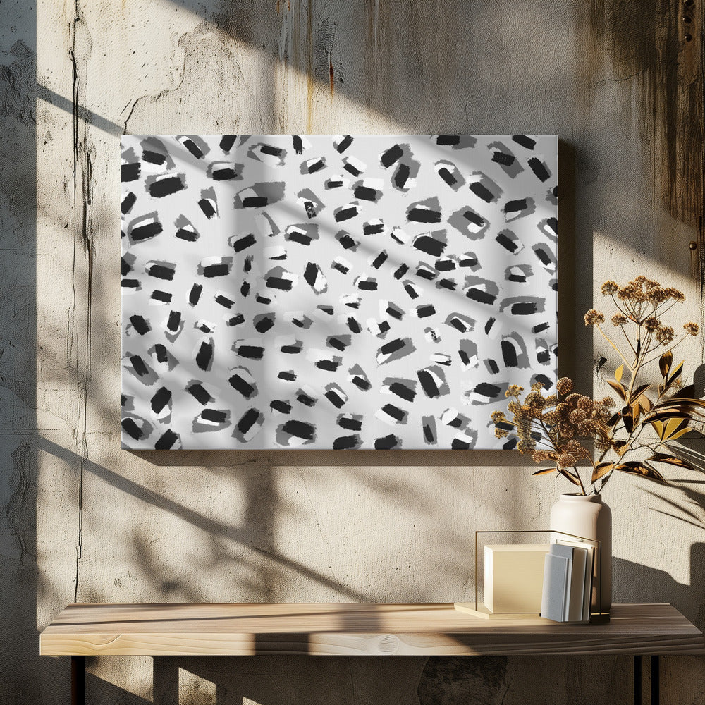 Monochromes Mosaik | Leinwand