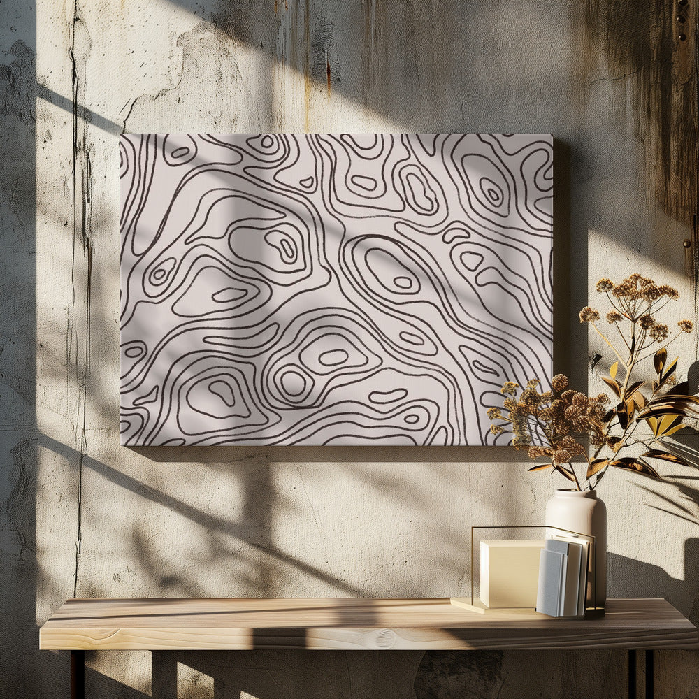 Kontur-Traumlandschaft | Leinwand