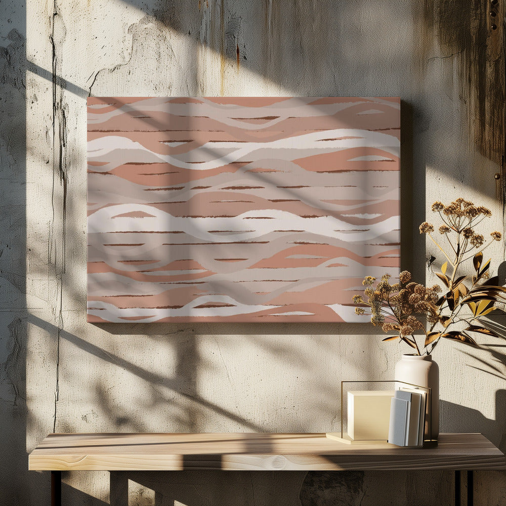 Erdige Wellen | Leinwand