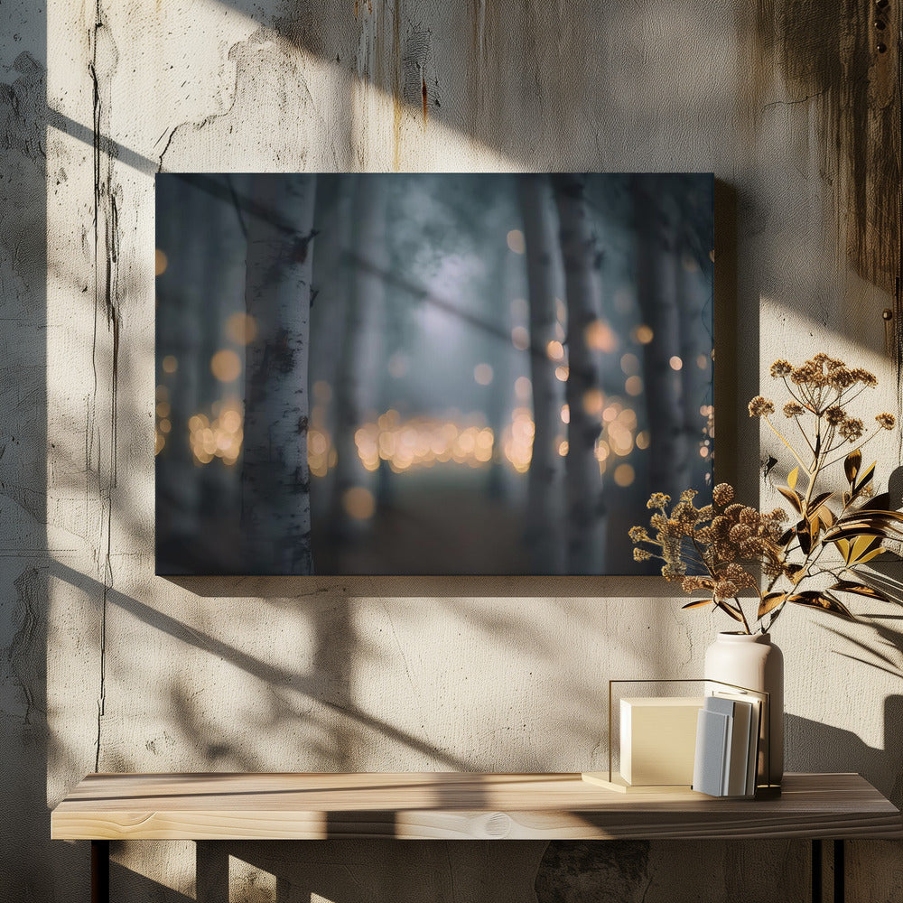 Verzauberter Leuchtwald | Leinwand