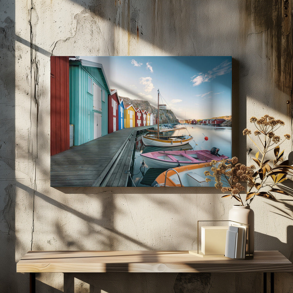 Farbiger Hafen | Leinwand