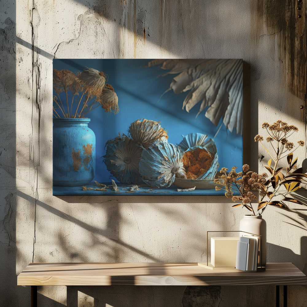 Blaues Stillleben | Leinwand