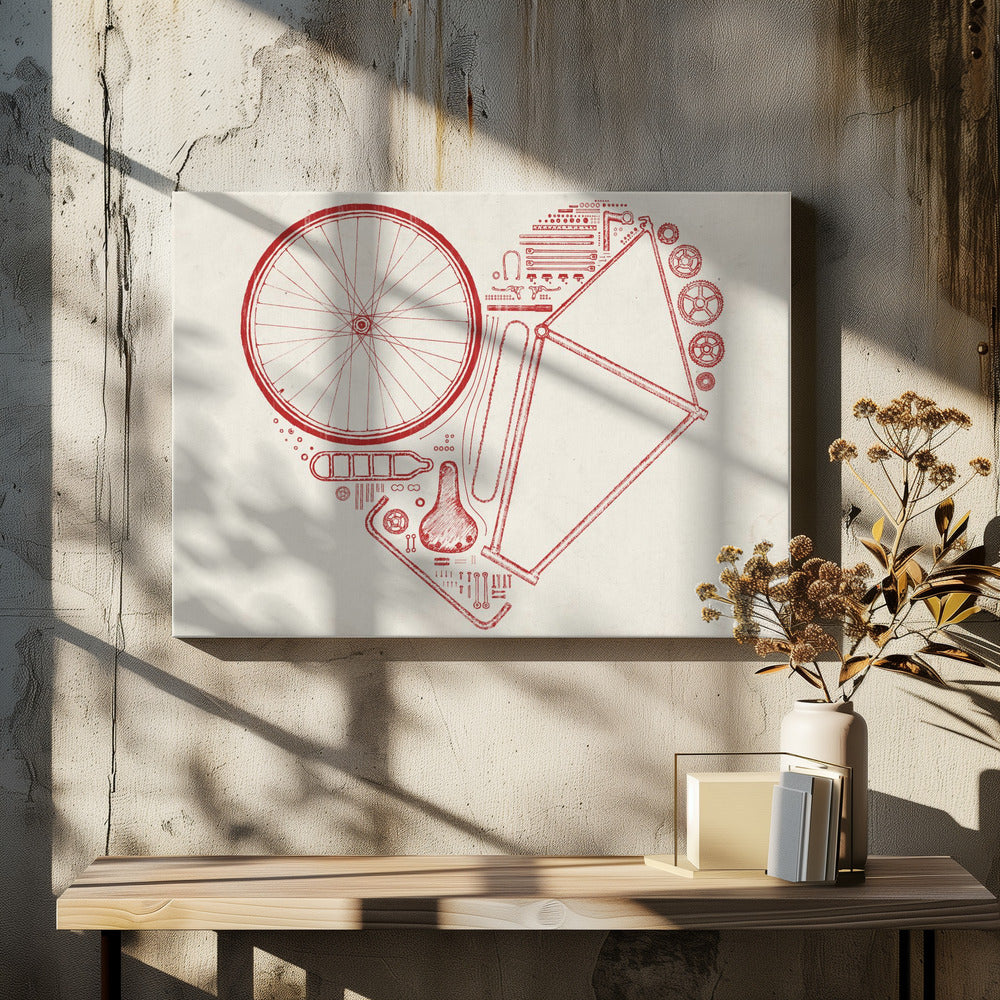 Love Bike Nr. 2 | Leinwand
