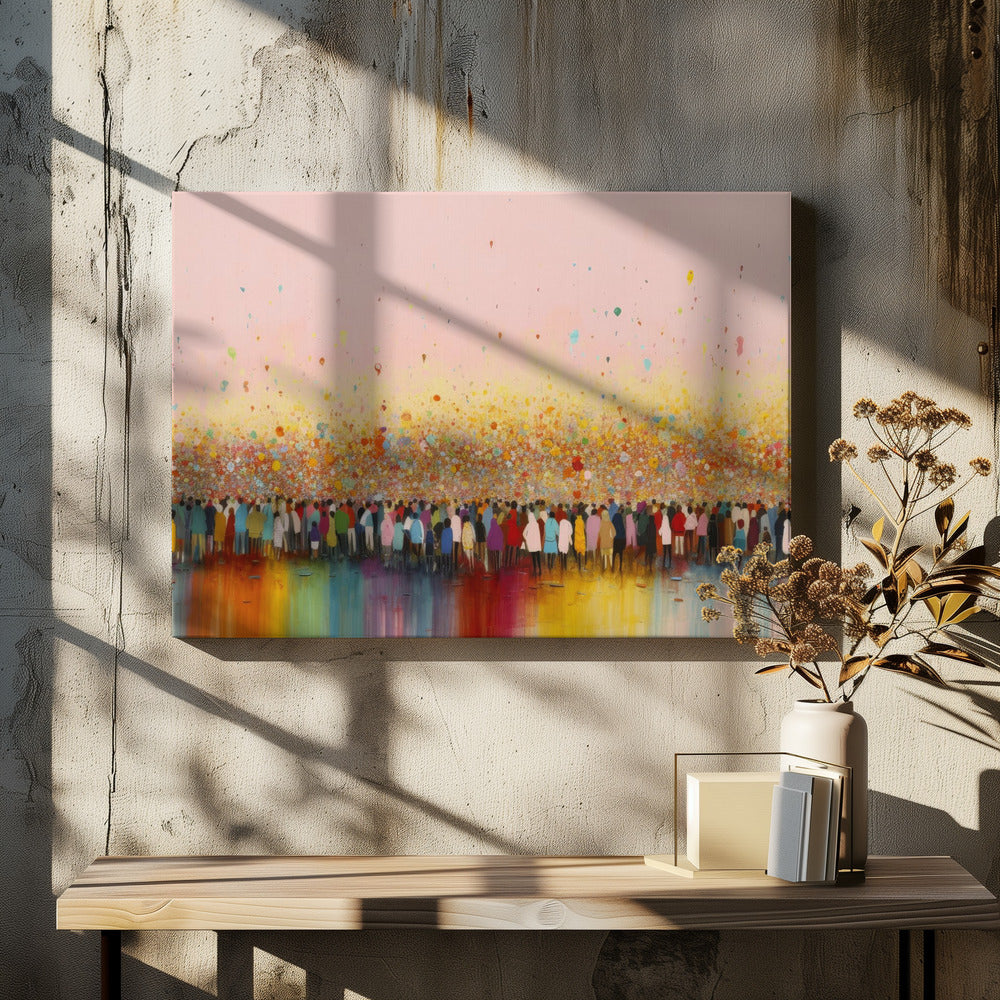 Lebendige Versammlung | Leinwand
