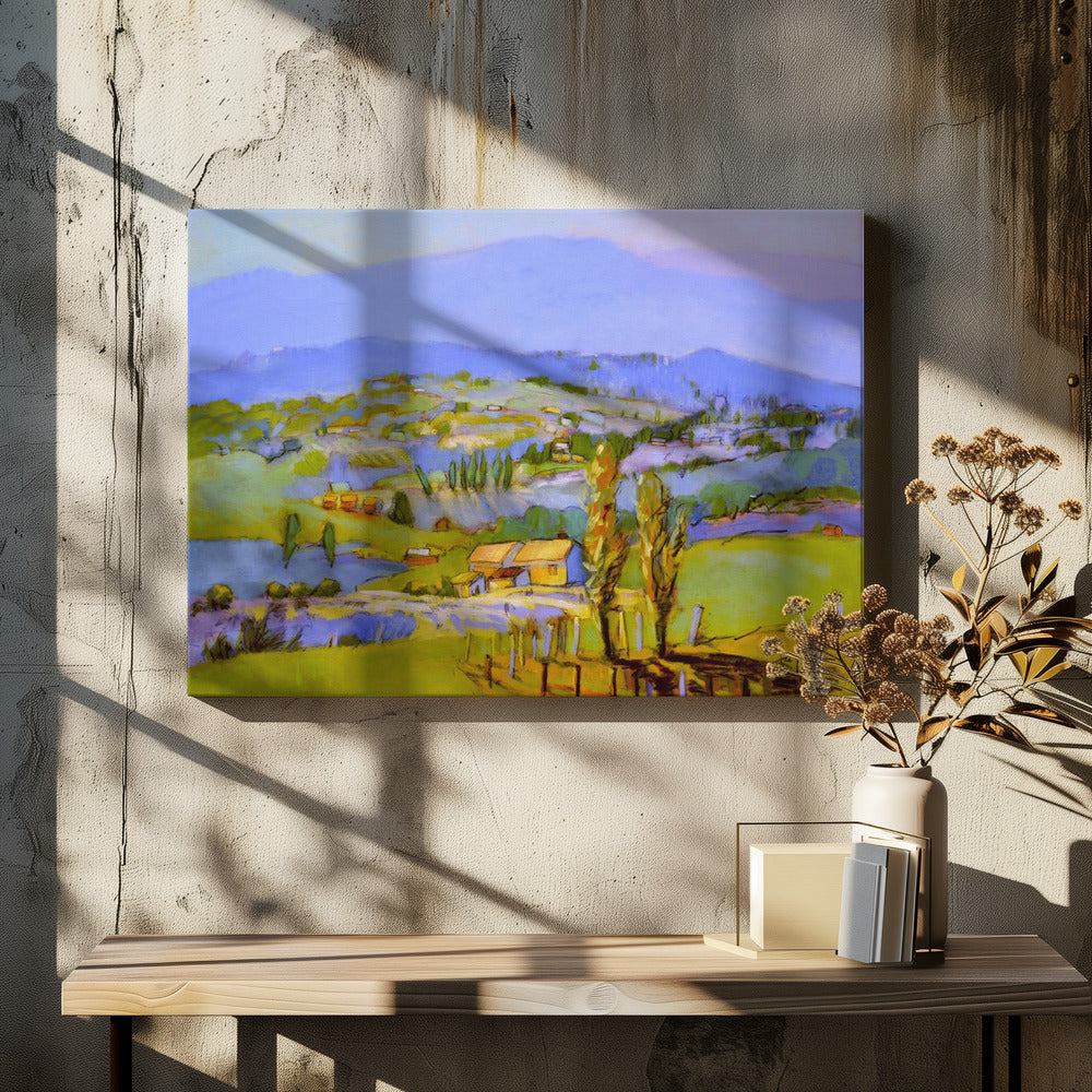 Goldene Tallandschaft | Leinwand