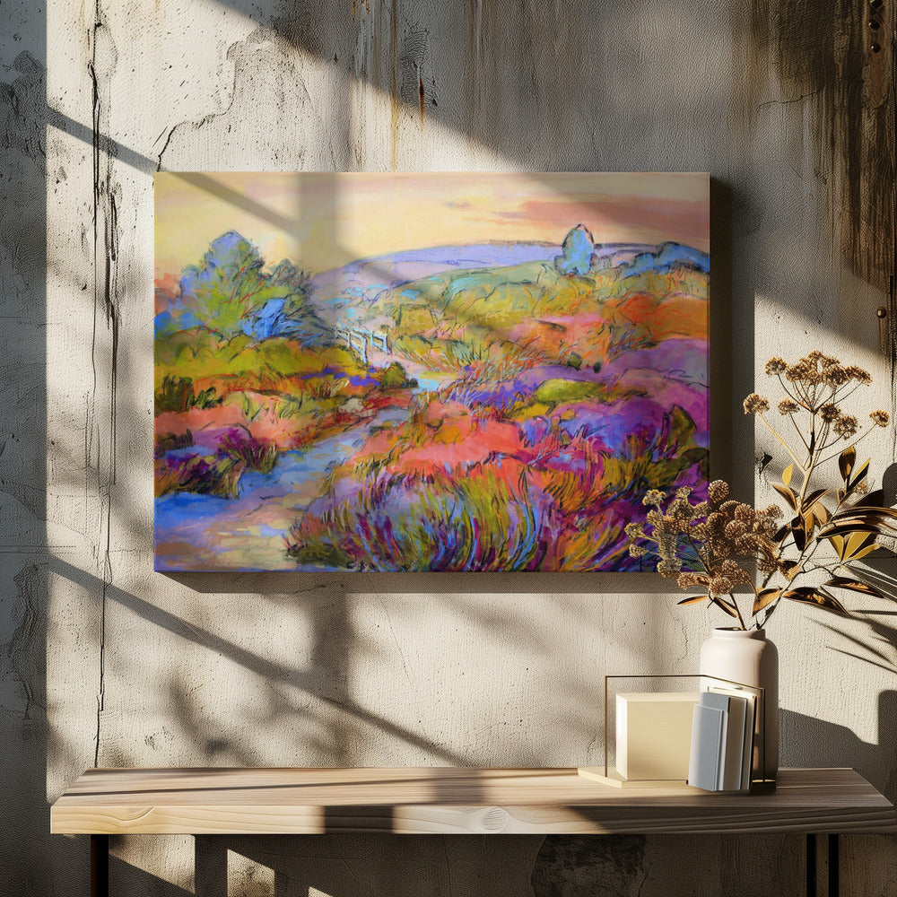 Lebendiger Wiesenweg | Leinwand